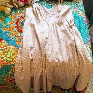 Blush Pink Black Polka Dot dress